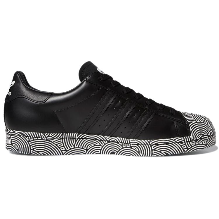 Adidas Hirocoledge X Superstar Tokyo - Black Unisex Sneakers Core-Black Cloud-White Blue-Bird FY1589