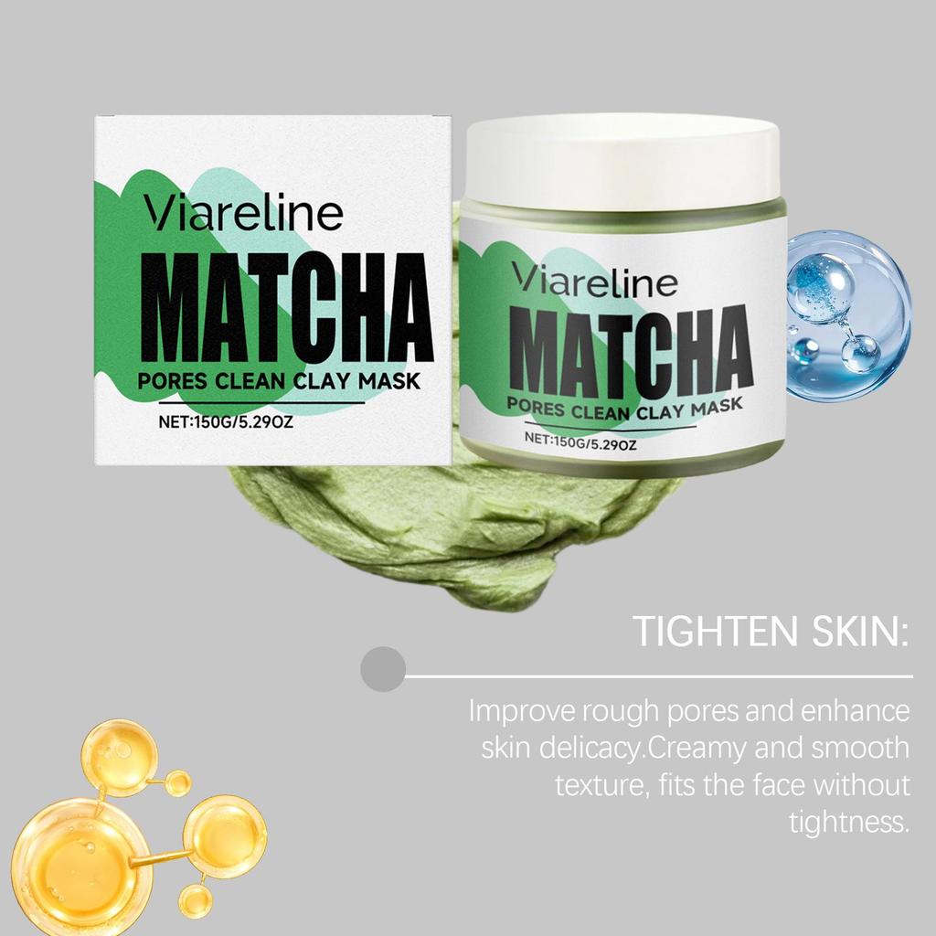 VIARELINE Matcha Gentle Pore Cleansing & Moisturizing Facial Mud Mask