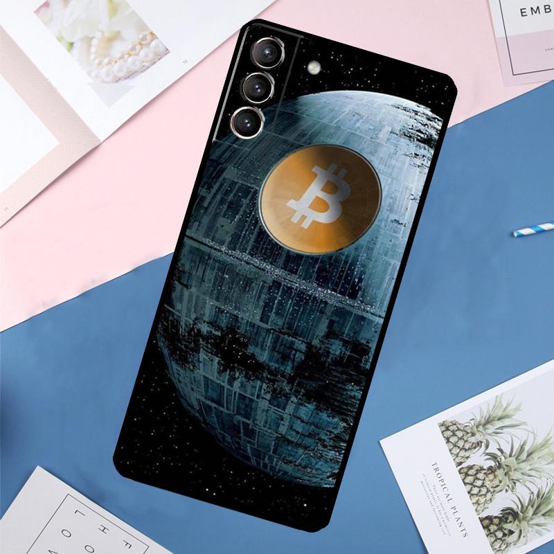 Bitcoin Case For Samsung Galaxy S22 S23 S24 Ultra S9 S10 Plus Note 10 20 Ultra S20 S21 FE Cover