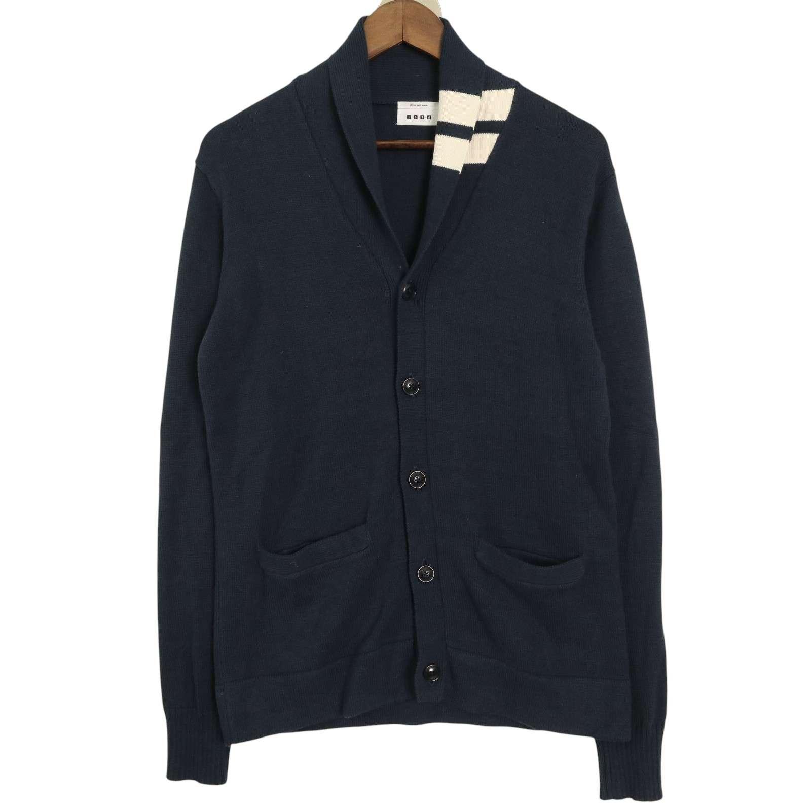 PLST Plaste All Year Cardigan Knit Cover Sz.L Men s Navy Blue