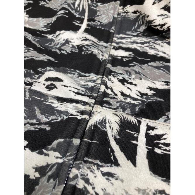 Used BAPE Palm Tree Camo Relaxed Fit Shark Full Zip Hoodie
