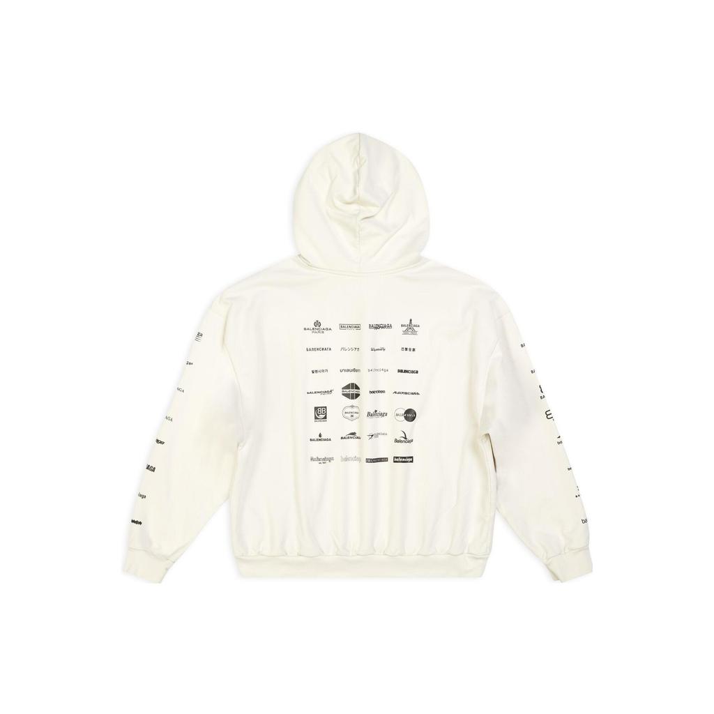 Balenciaga SS23 Sweatshirt Loose Fit Unisex Ecru 726241TNVQ89784
