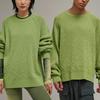 Y-3 Solid Color Knitted Crew Neck Long Sleeve Sweater Unisex Sweater Green IP7713