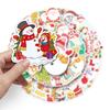 50 Pieces Christmas Stickers Cartoon Holiday Notebook DIY Skateboard Mobile Phone Case Luggage Stickers Waterproofs