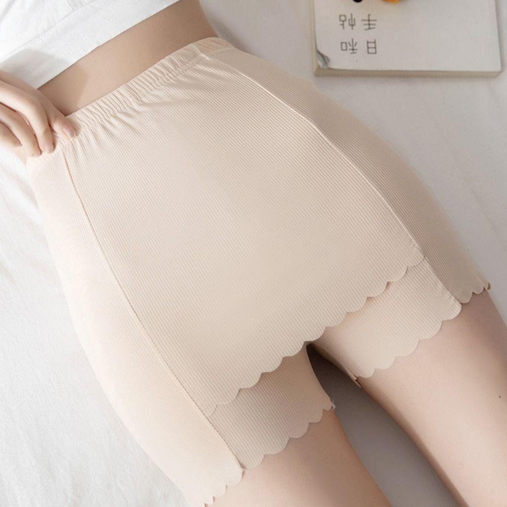 

Антибликовые защитные брюки Stripe Ice Silk Traceless Shorts Comfortable Ladies