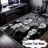 Custom Name Addams Fan Family Portrait Carpet, Chair Rug,Area Rug for Office Bedroom Living Rooms Bedroom, Doormat Decor Christmas Fan Gifts