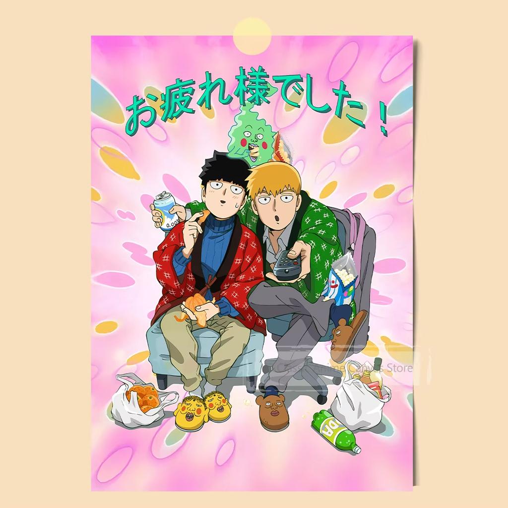 Japanese Hot Blooded Anime Poster Featuring Chainsaw ManKakegurui and Haikyuu Wall Decor for Home Dorm and Anime Fans Room
