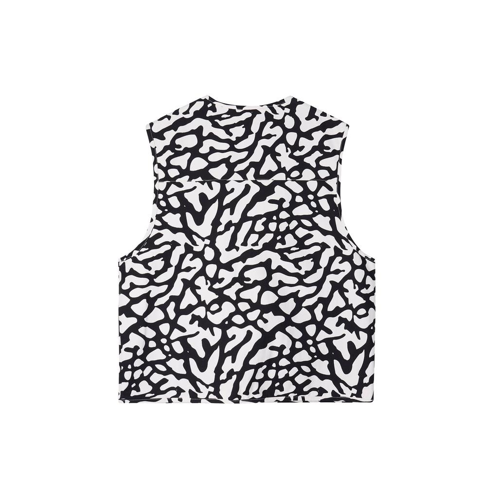 Jordan Gilet Girocollo con Motivo Flight Heritage Uomo Top Bianco Fantasma DX9731-030