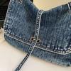 Retro Denim Stofftasche Einfache Canvas Tragetasche Lässige Canvas Umhängetasche Outdoor