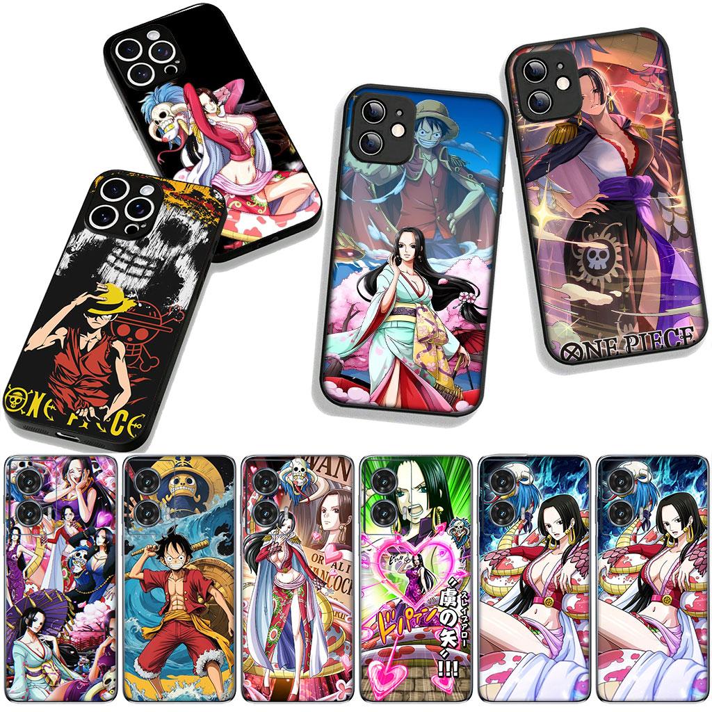 Cover for Samsung Galaxy A36 A17 A26 A07 A35 A54 A53 A13 A33 A34 S8 S9 S20 S21 FE S10 Plus Case One Piece Boa Hancock Luffy