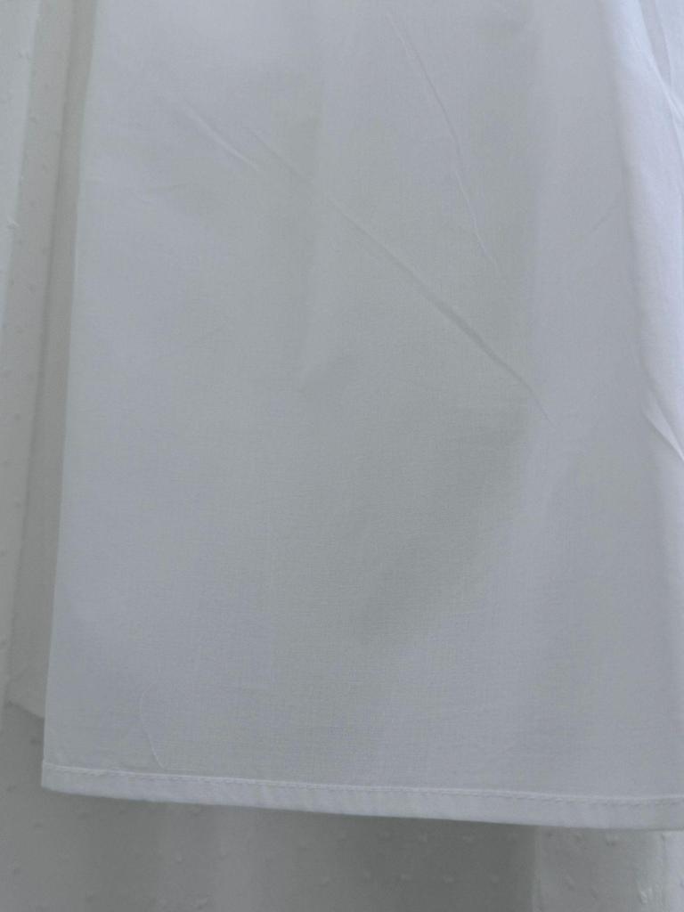 Women's 2026 Spring New Arrival: Simple White Long Loose-Fit Skirt with Wide Hem