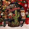 Men's Funny Novelty Christmas Print Button Pullover Hoodie Sweatshirt for Holiday Party