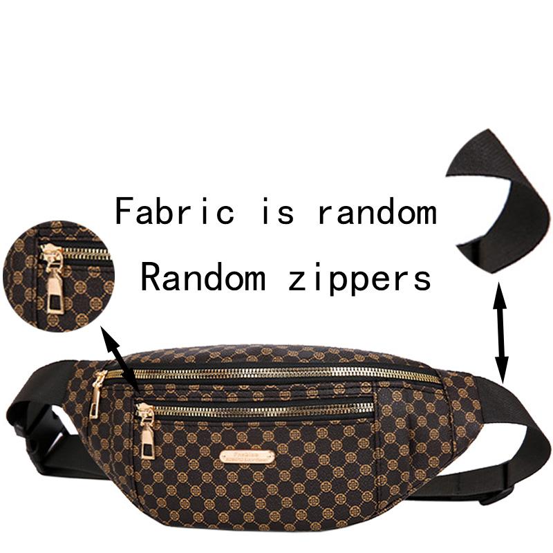 Trendige Damen-Bauchtasche mit mehreren Mustern Stilvolles Design für den täglichen Gebrauch Outdoor-Ausflüge Mehrere Taschen Vielseitige Praktische Tasche