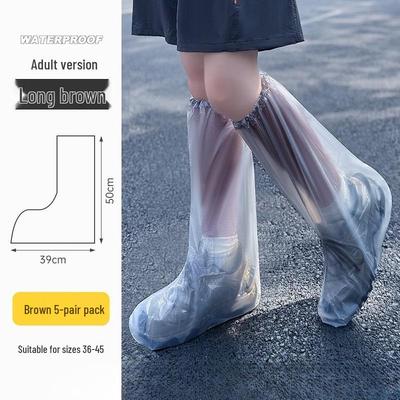 Brangdy Disposable Waterproof High-Top Rain Shoe Covers