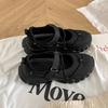 Fashion and Casual White Light Mouth Thick Sole Mary Jane Single Shoes Women's 2025 New Spring Versatile Height-increasing Dad Shoes