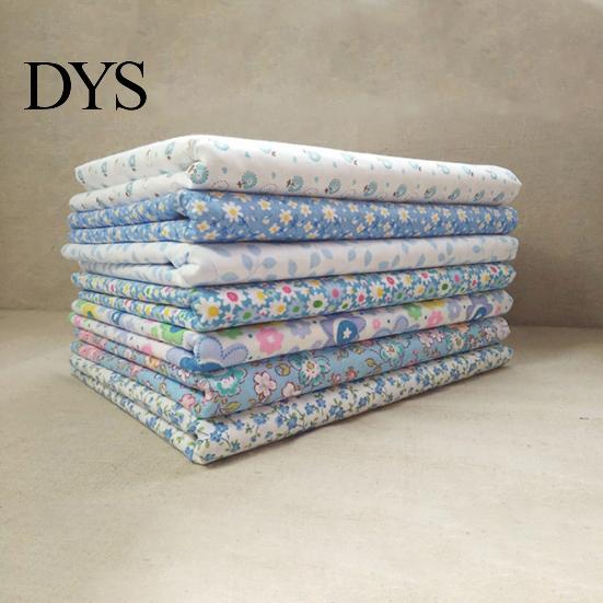 7 Piezas/Set Tela para Acolchar Flor Paraguas Estampado DIY Costura Artesanal Tela de Algodón