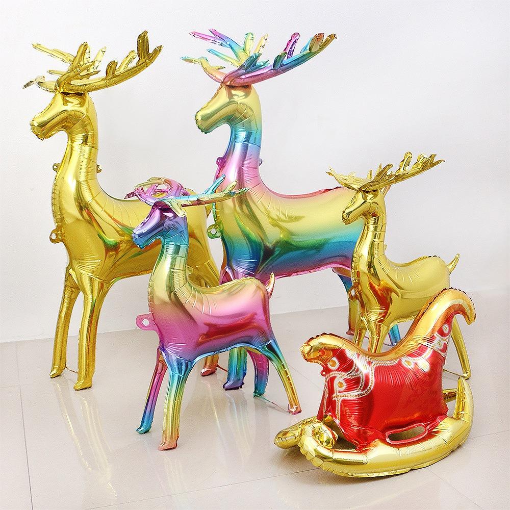 4D Cute Foil Balloons Xmas Party Ornaments Balloons  Home New Year Party Supply