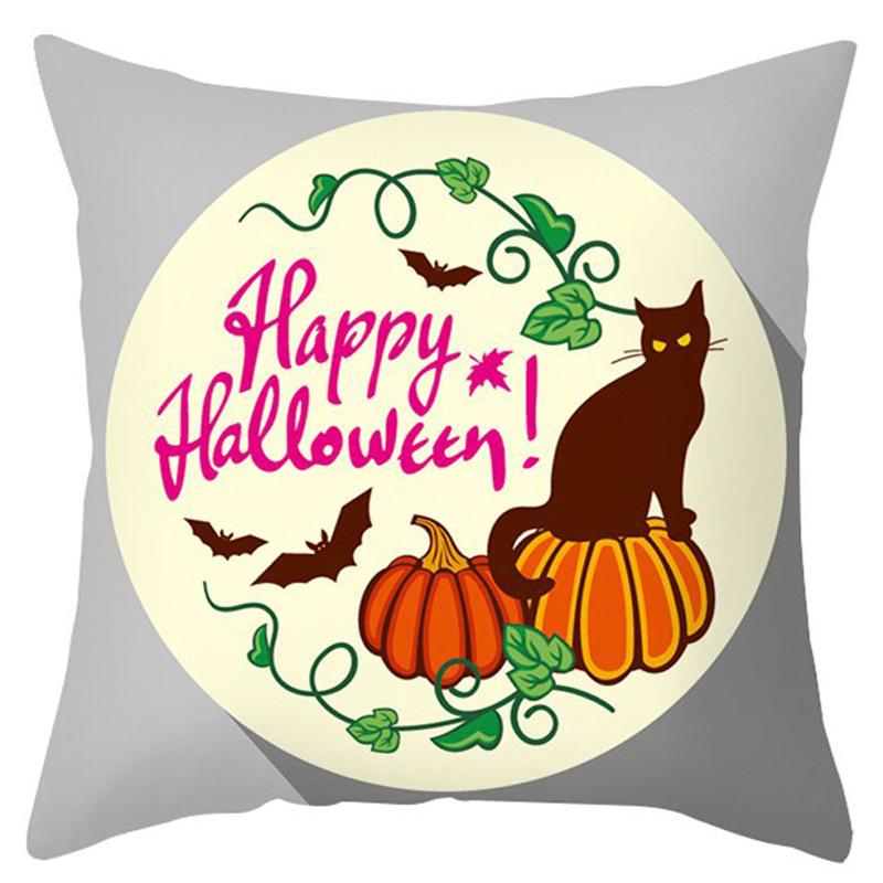 New Halloween Pillow Cover Home Decoration Spoof Pumpkin Sofa Waist Cushion Cushion Cover Pillow Cover
