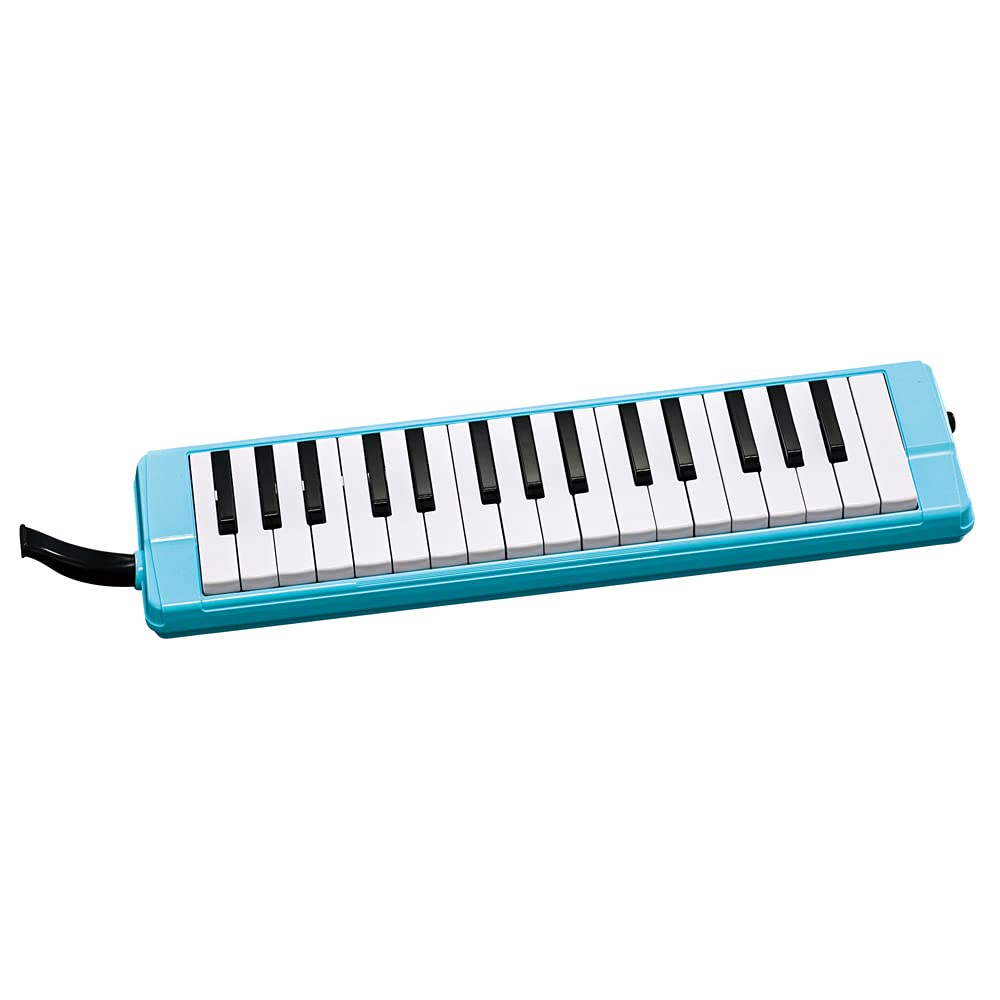 Zenon Key with Storage Bag Keyboard and Original Name Sticker Set C-32B Harmonica, Blue, (Blue Pattern)