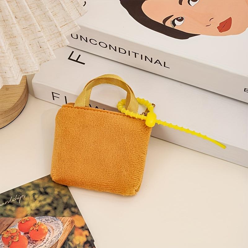 1pc Cute Mini Crossbody Bag for Women - Portable Pouch with Keychain Strap, Compact Travel Organizer