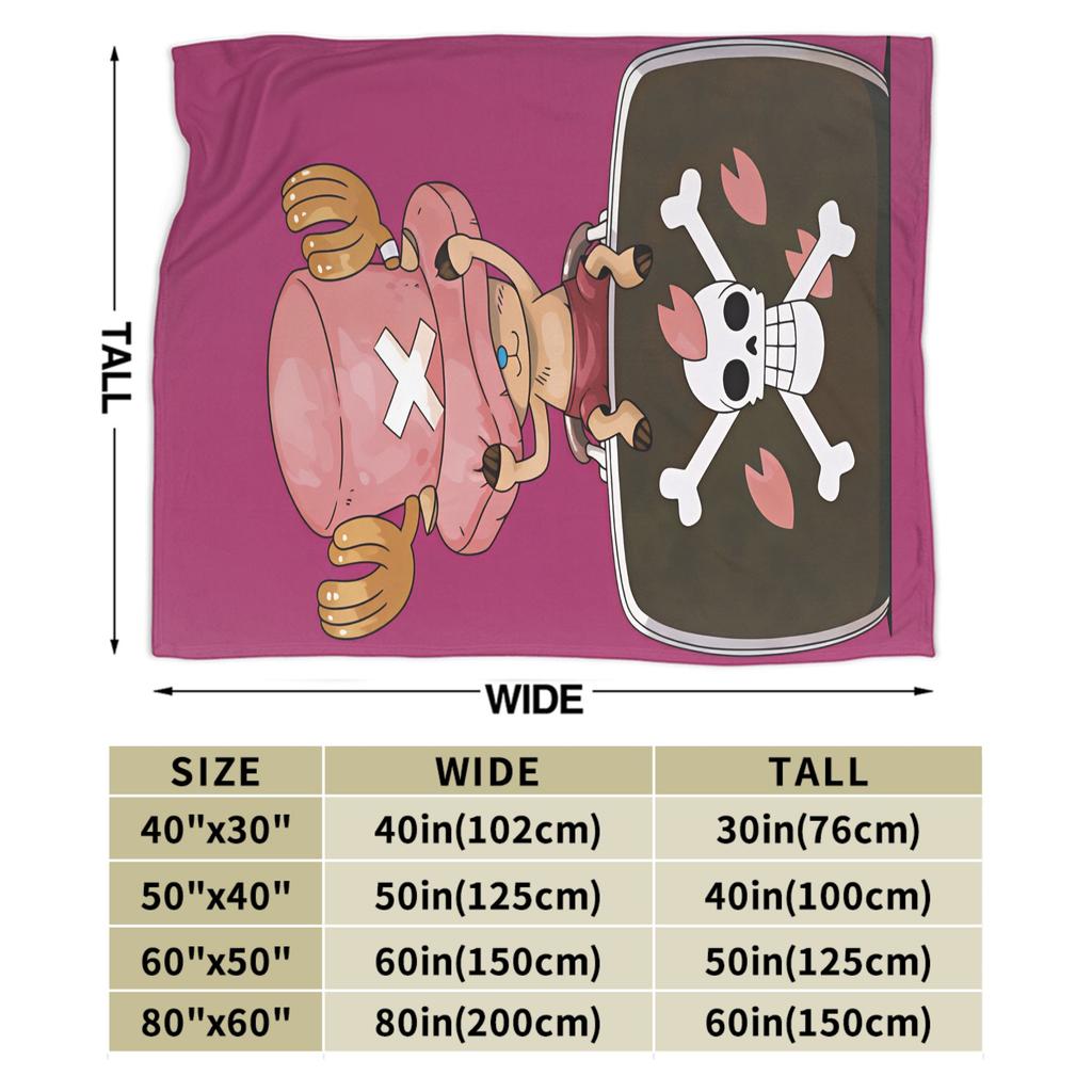 TONY TONY Chopper! Flannel Blanket Winter Warm Bedding Throws for Children Living Room Fashion Bedspread Sofa Bed Cover