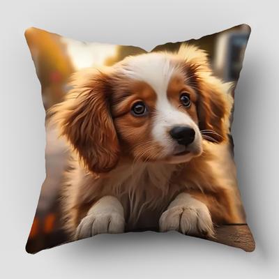 Cute Dog Throw Pillowcases Throw Pillow Cover for Living Room Bedroom Sofa Car Cushion Cover Pillowslip