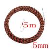 5-40M 5mm Cable Puller Fiberglass Electric Cable Wire Puller Electrical Tool Tape Cable Guide Device Push Duct Snake Rodder Fish