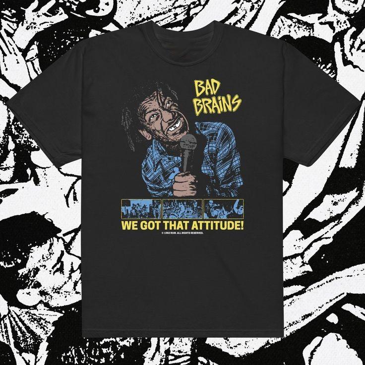 Vintage Bad Brains We Got That Attitude T-Shirt Short All Size S to 5XL NZ654 S