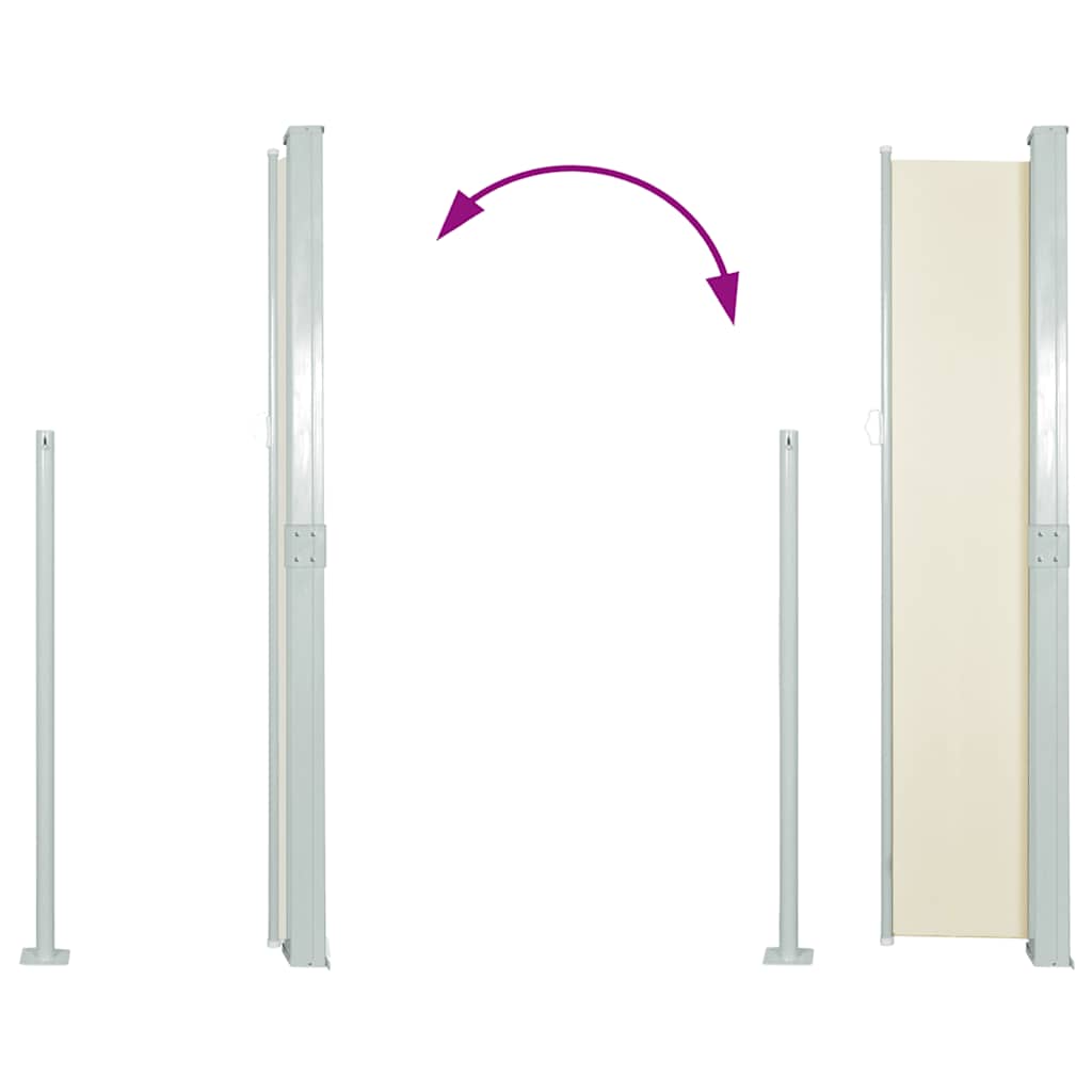 Side Awning 160 x 300 cm Cream White
