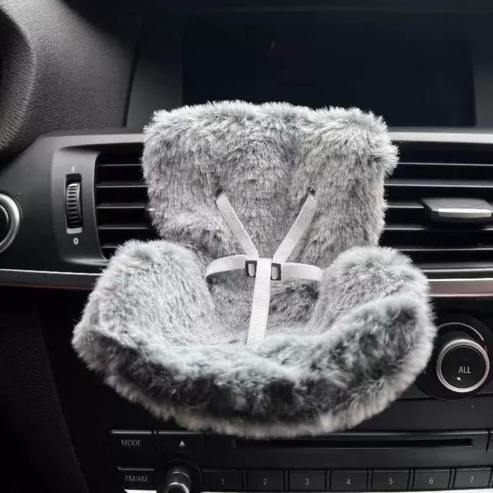 For Labubu Doll Display Seat support Plush toy mini Car Safety Seat Car air conditioning port Decoration Accessories