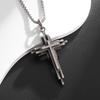 Vintage katolický kříž náhrdelník s přívěskem muži ženy křesťanské věřící modlitební amulet šperky