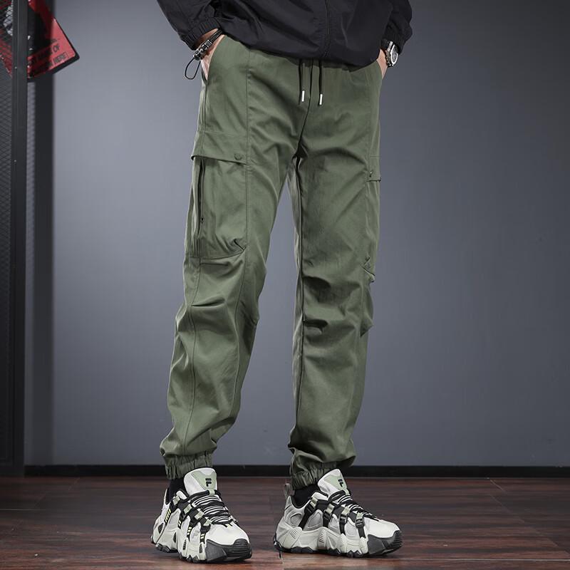 Men's Multi-Pocket Loose Fit Tapered Cargo Pants