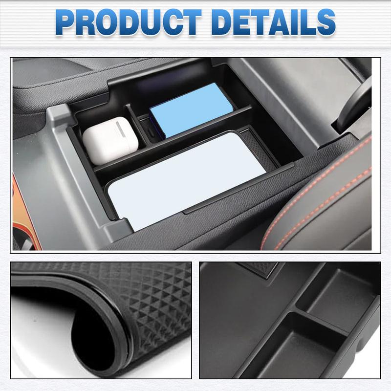 For BYD Shark 6 2024 2025 2026 Center Console Organizer Central Control Storage Box with Mat Car Armrest Organizer Accessories