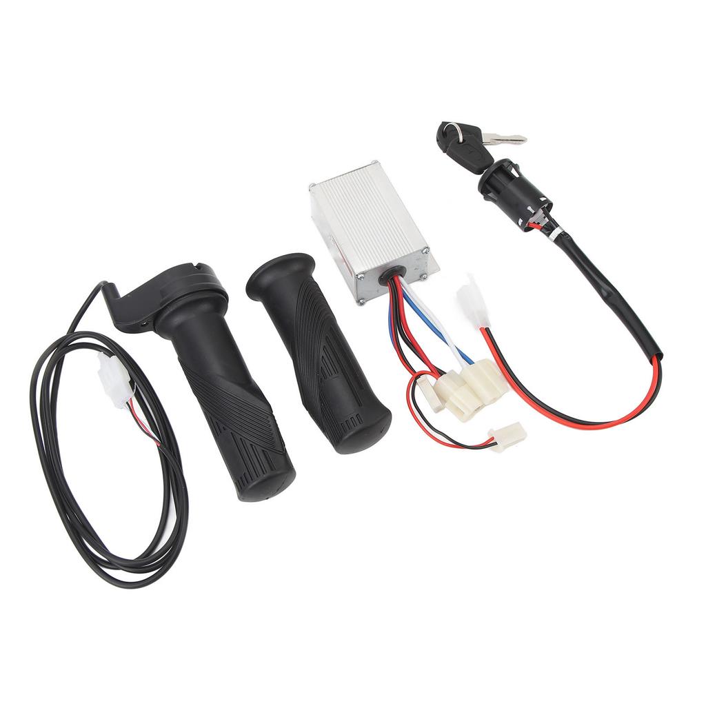 12V 250W Bike Controller Kit Twist Throttle Grip Ignition Switch Accurate Control Versatile Bike Part for Electric