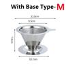 Pour Over Coffee Dripper Slow Drip Paperless Coffee Filter Reusable Strainer Stainless Steel Coffee Filter Baskets Mesh Strainer