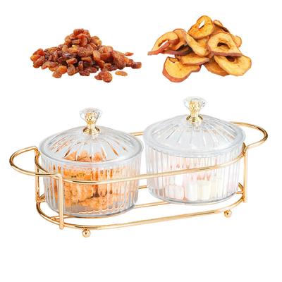Trockenfrüchte-Behälter-Snack-Serviertablett-Set, Dessertschalen, Fach, Servierschale für Partys, Buf