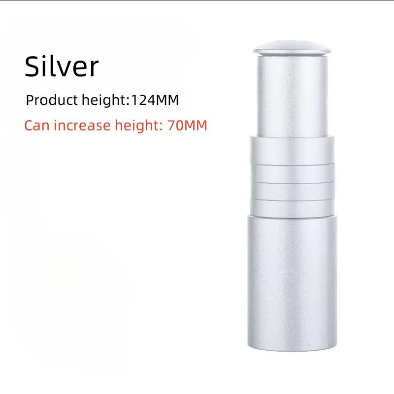 Aluminum Alloy Bike Fork Stem Riser Extender Extension Bicycle Cycling Bike Stem Head Up Raiser Handlebar Riser Adaptor