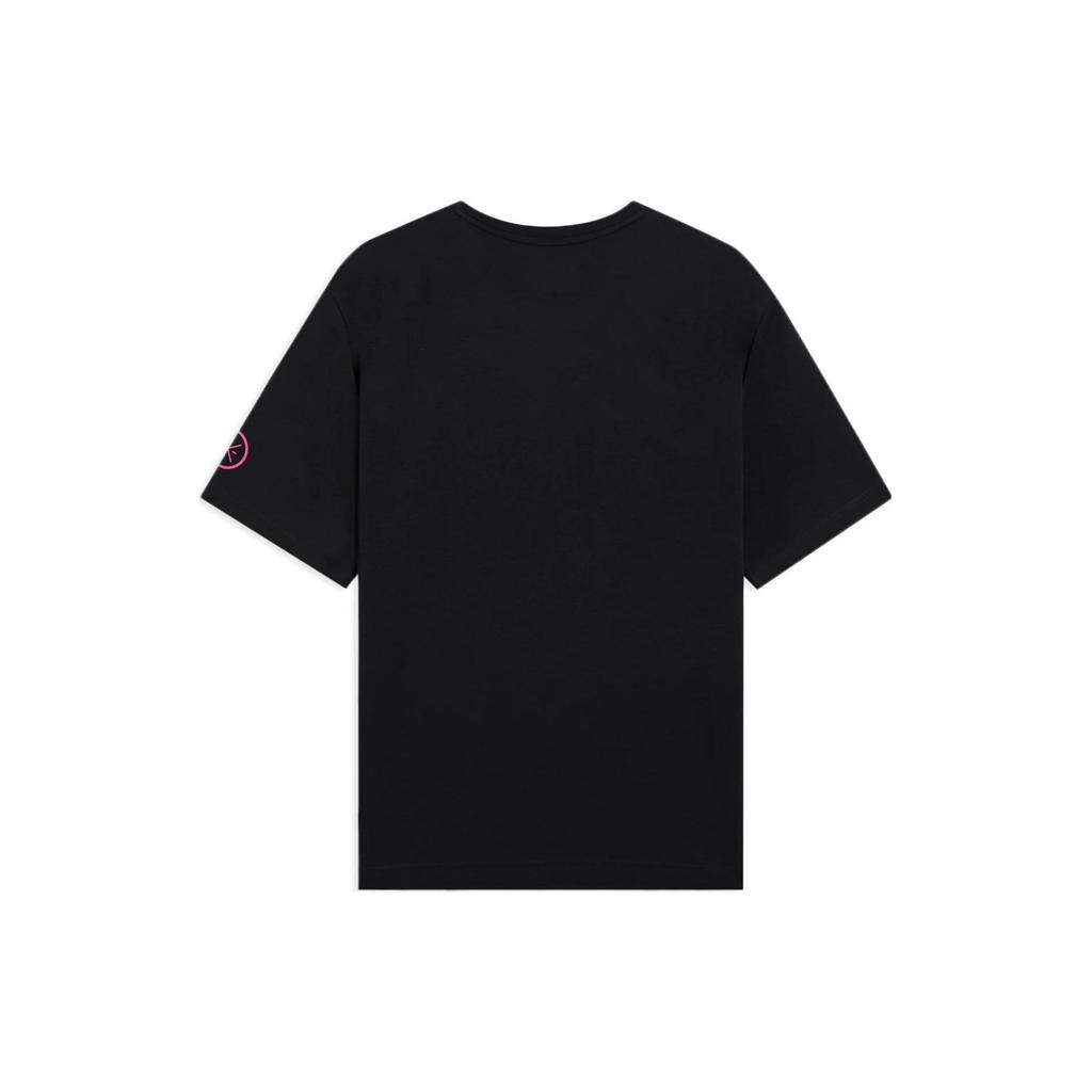 Li-Ning Wade Series Alphabet Print Casual Loose Sports Round Neck Short Sleeve T-Shirt Unisex Tops Black AHSS811-5
