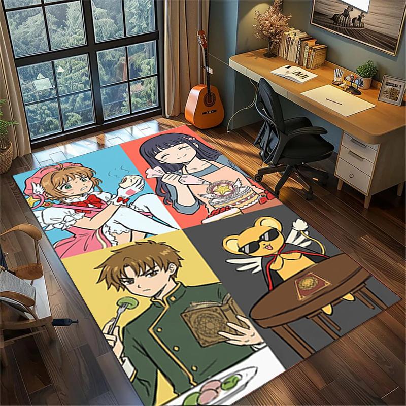 Gamer Room Bedroom Decor Cardcaptor Sakura Non Slip Washable Large Area Rug Carpet—kwq5