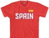Unisex Spain Letter Flag Print T Shirt Spanish National Flag Cotton Short Sleeve La Roja Football Fan Casual Streetwear Tee