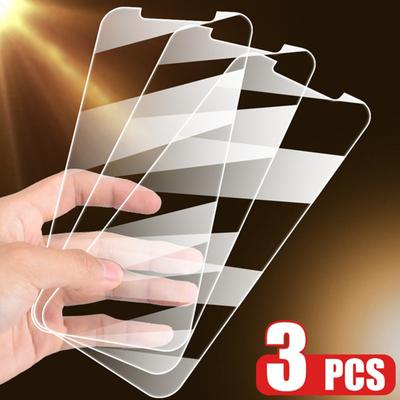 3PCS Bril Screen Protector Case voor IPhone 15 14 12 11 13 Pro Max XS XR X Mini 8 7 6 6S Plus SE 2020 15Promax Ik Telefoon Cover