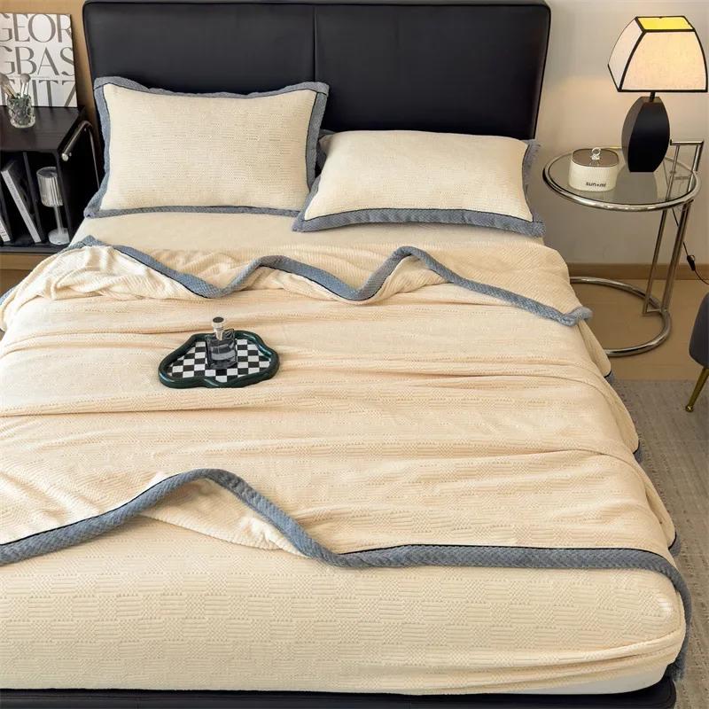 Geschnitzte Samtdecke Herbst Winter Warm Sofa Decke Weich Bequem Wärme Bettdecken Überwurf Flauschig Atmungsaktiv Bettwäsche