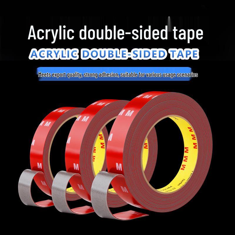 

High Viscosity PE Foam Double-Sided Tape for Decoration & Shock Absorption in Offices and Picture Frames, No-Trace. 6mm x 2.3m x 0.8mm