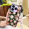 Waterproof Dirt-resistant Phone Case For ZTE Blade V60 Design/Axon 60 Lite Anti-knock Flower Wristband Soft case Lanyard