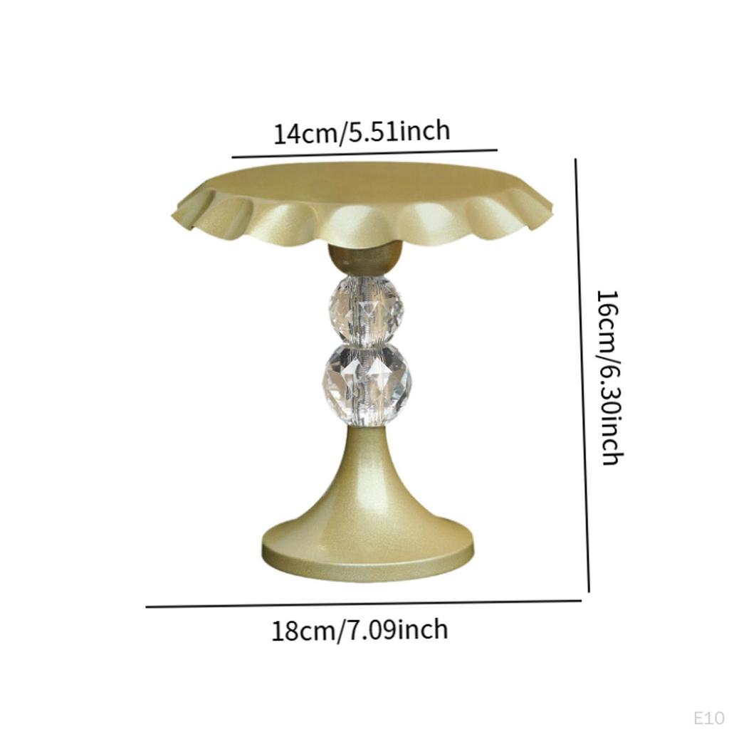 Cake Stand Pedestal Fruit Display Holder Snack Candy Plate for Table