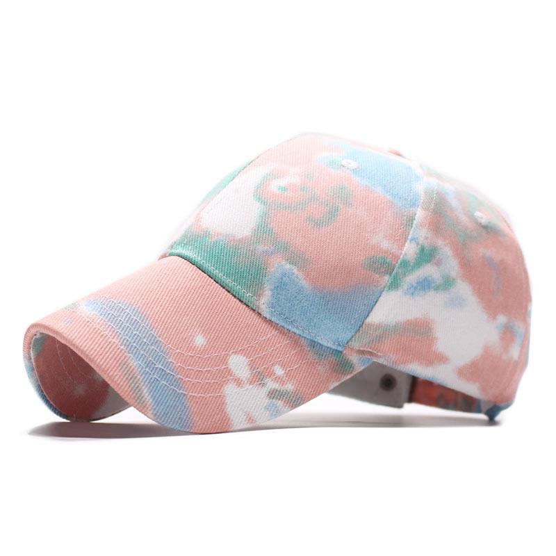 New tie-dye baseball cap men's and women's fashion trend cap spring and summer outdoor leisure visor