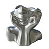 Artistic Desktop Storage Abstract Face Vase, Female Pen Holder, Makeup Brush Modern Vinyl Cup Decorative Vase Centerpiece for Living Room Table Shelf