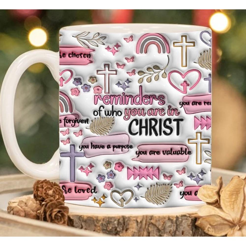 Ceramic coffee mug Bee butterfly water cup 301-400ml