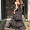 White Super Fairy Seaside Vacation Lace Suspender Skirt Women's Summer New Temperament Belly Cake Beach Dress