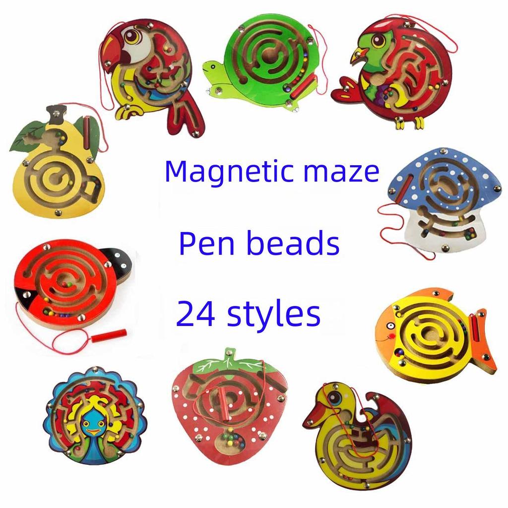 Magnetic Ball Maze Toy for Kids: Small Animal Designs for Preschoolers